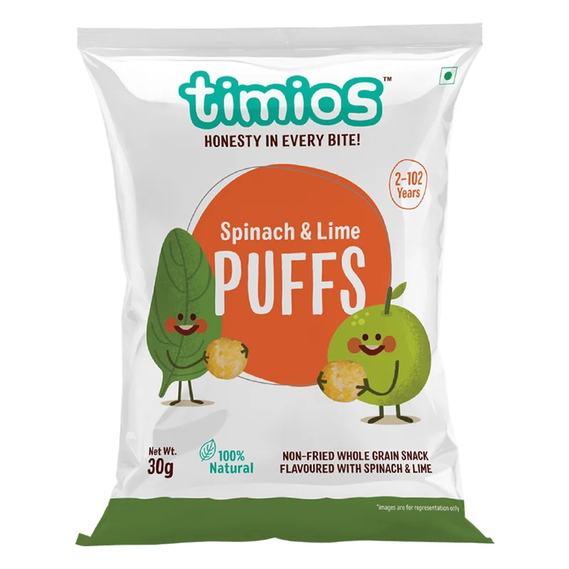 Timios Puffs - Spinach & Lime