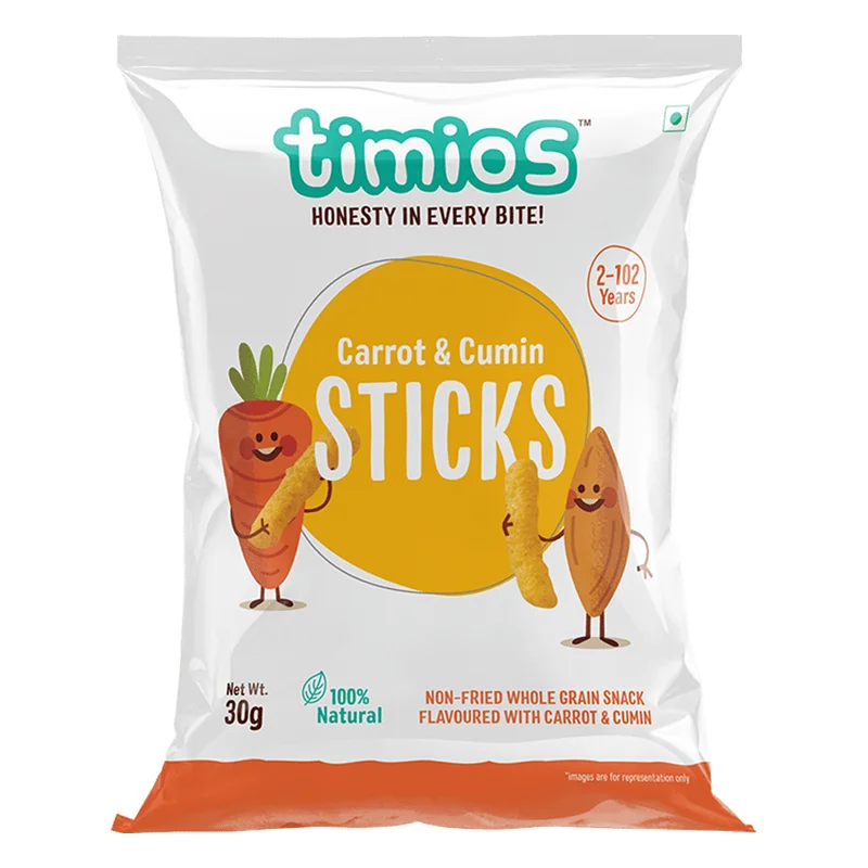 Timios Sticks - Carrot & Cumin