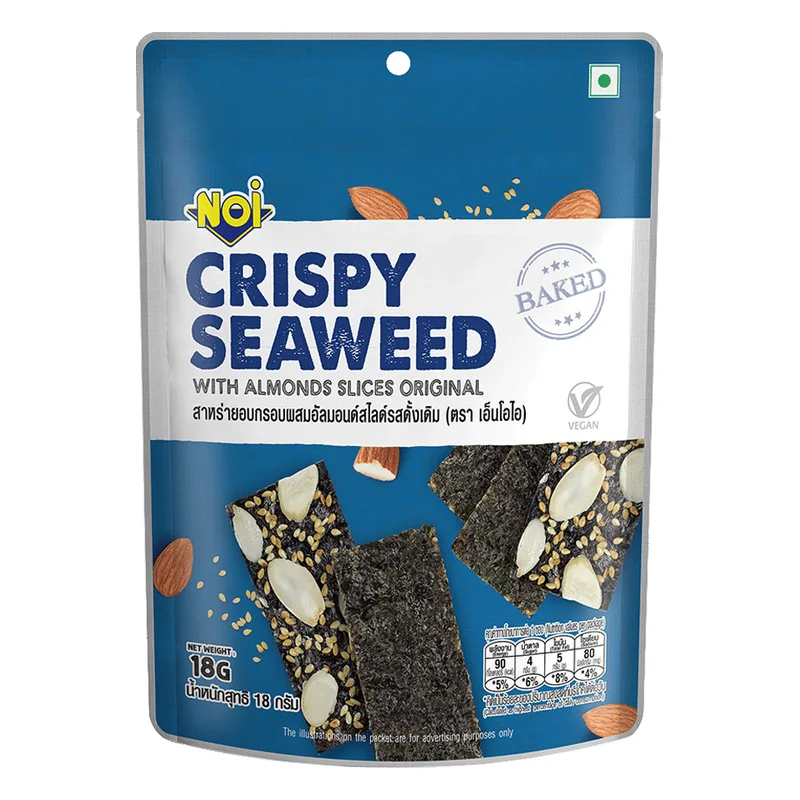 Tong Garden Noi Crispy Seaweed With Almond Slices - Baked