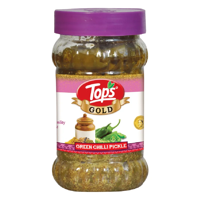 Tops Gold Green Chilli Pickle