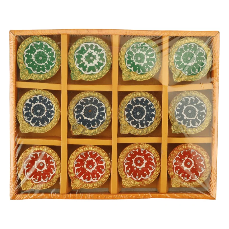 Tota Allure Decorative Diya Multicolour