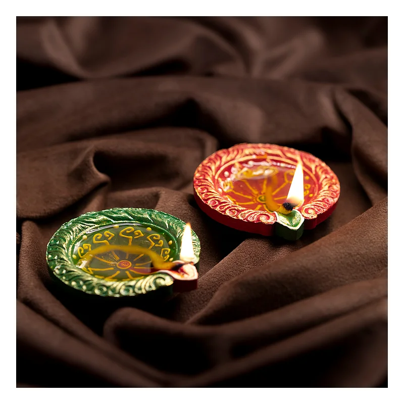 Tota Colour Diya Design 2
