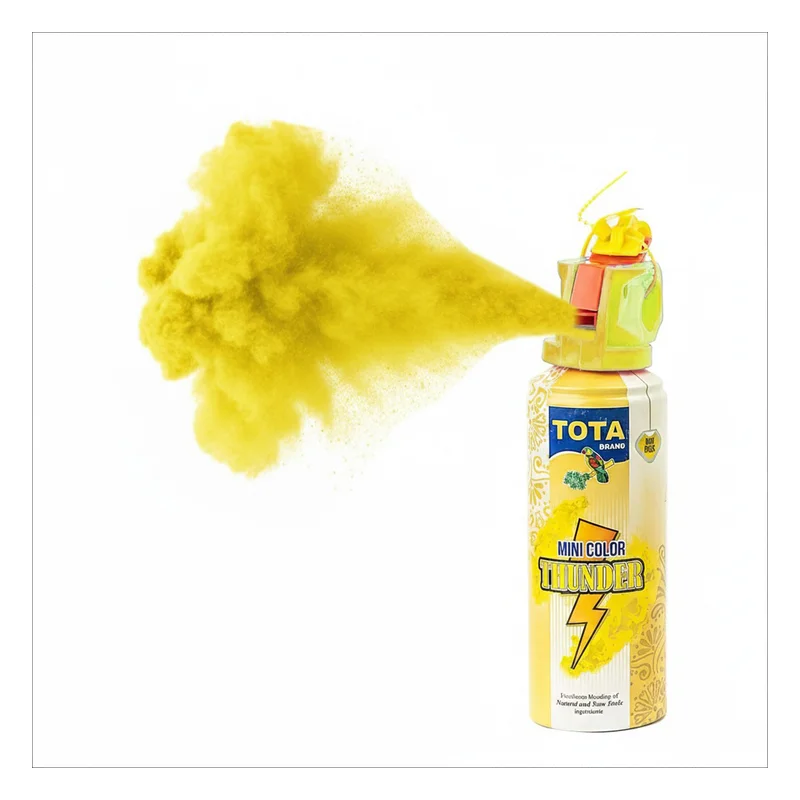 Tota Mini Colour Thunder Herbal Yellow Gulal Spray