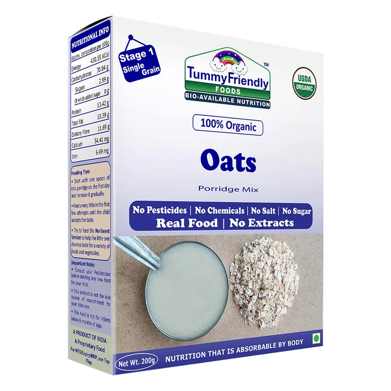 TummyFriendly Foods Organic Oats Porridge Mix