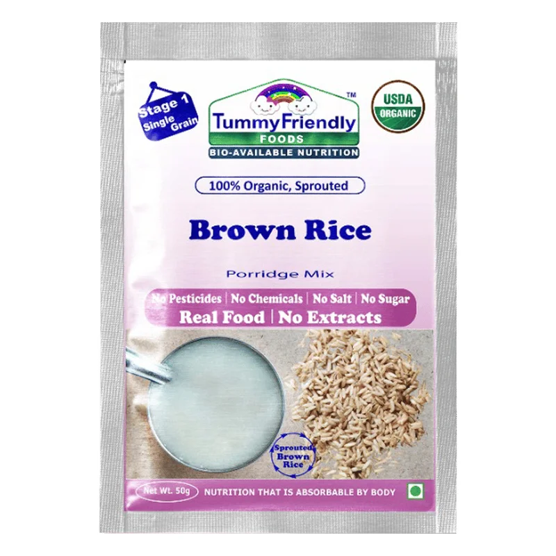TummyFriendly Foods Organic Sprouted Brown Rice Porridge Mix