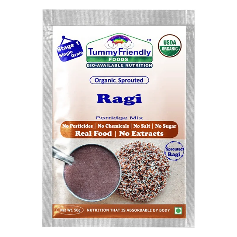 TummyFriendly Foods Organic Sprouted Ragi Porridge Mix