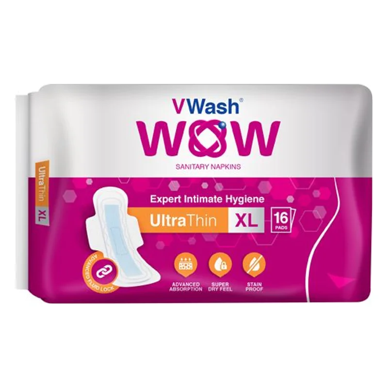 V Wash Wow Ultra Thin XL Sanitary Pads