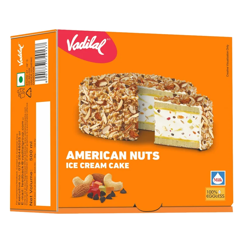 Vadilal American Nuts Ice Cream Cake