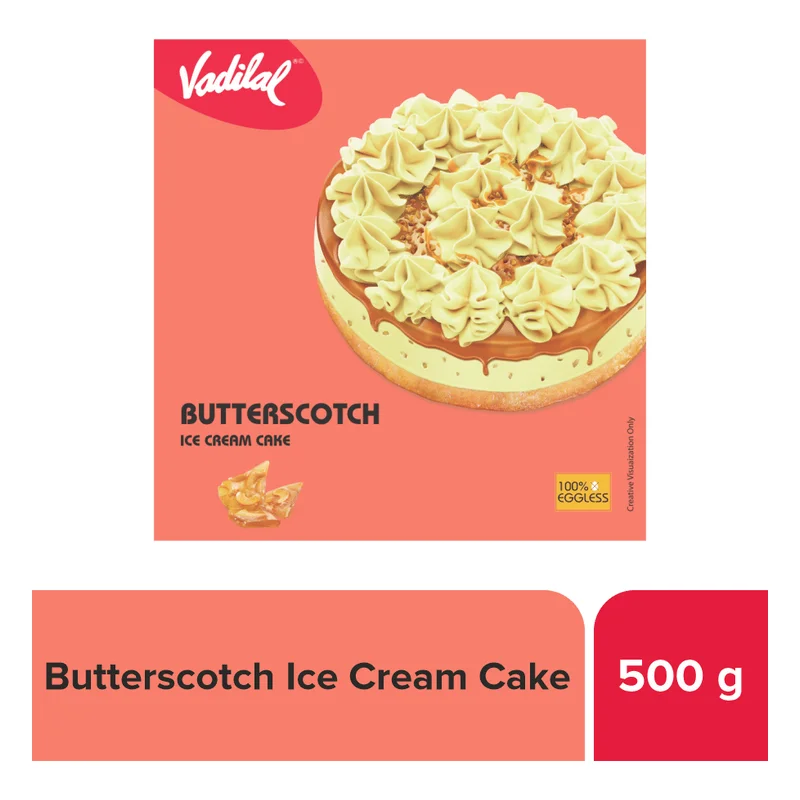 Vadilal Butterscotch Ice Cream Cake
