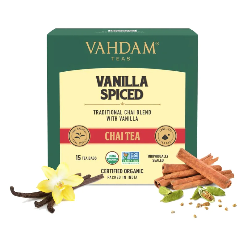Vahdam Vanilla Spiced Long Leaf Chai