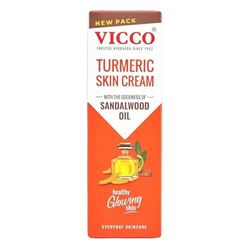Vicco Turmeric Ayurvedic Skin Cream with Sandalwood Oil