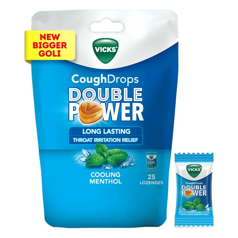 Vicks Cough Drops Double Power - Cooling Menthol