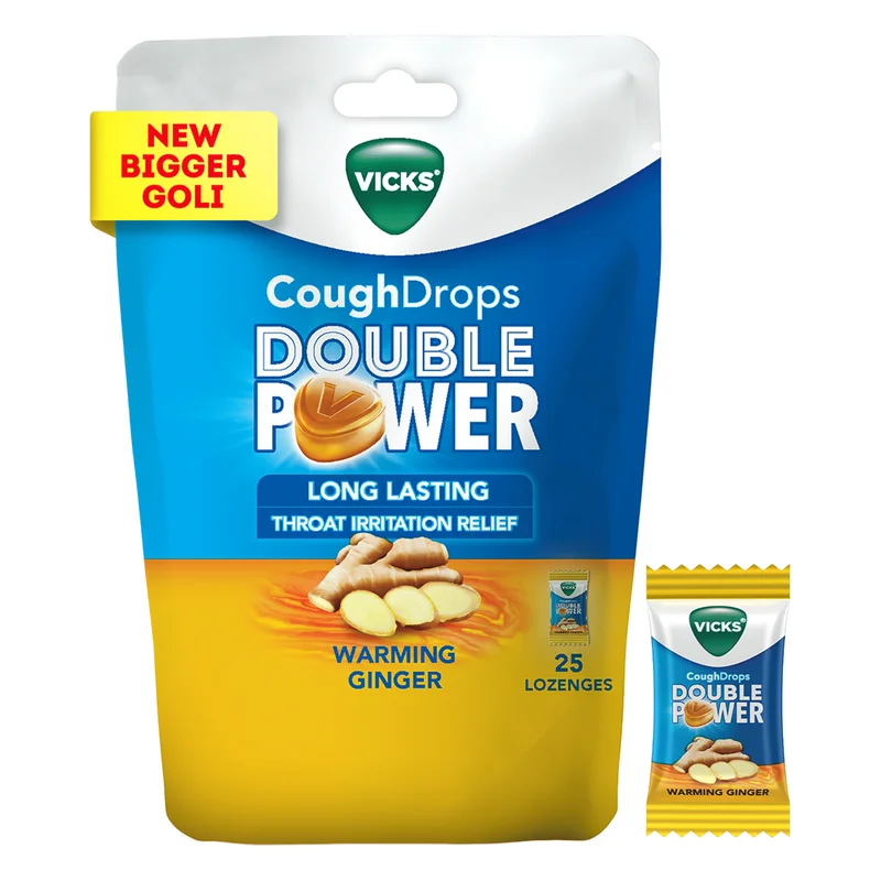 Vicks Cough Drops Double Power - Warming Ginger