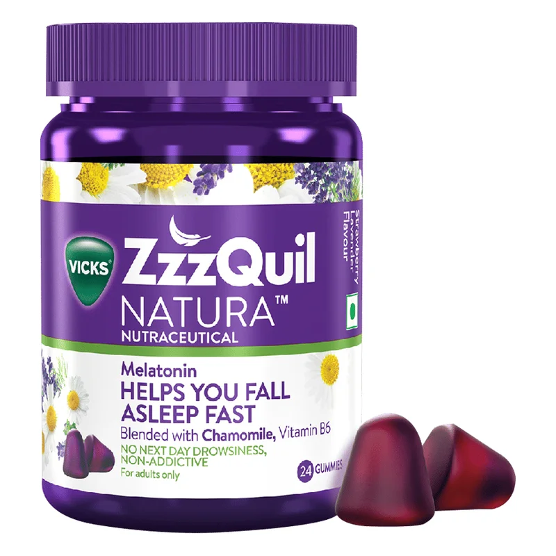 Vicks ZzzQuil Natura Sleep Aid Gummies - Melatonin