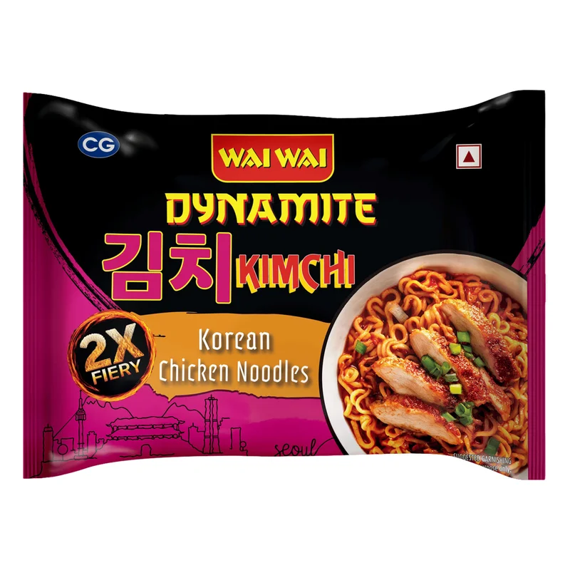 Wai Wai Dynamite Kimchi Korean Chicken Noodles