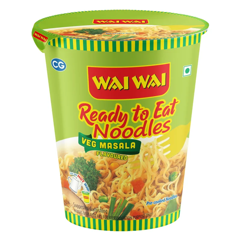 Wai Wai Veg Masala Ready To Eat Cup Noodles