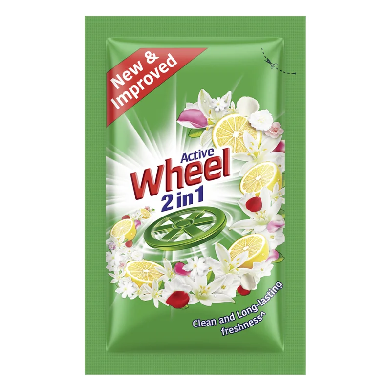 Wheel Active 2 in 1 Lemon & Jasmine Detergent Powder