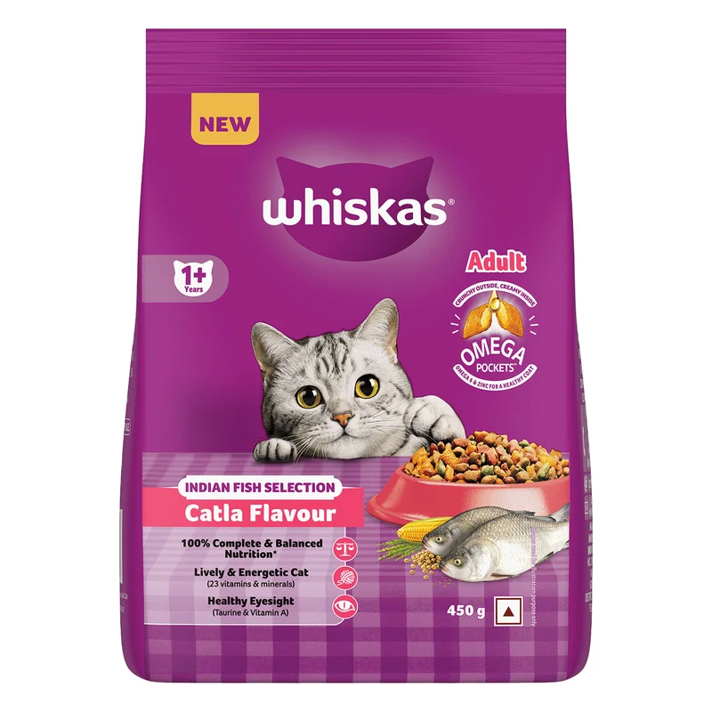 Whiskas Adult Dry Cat Food - Catla Fish
