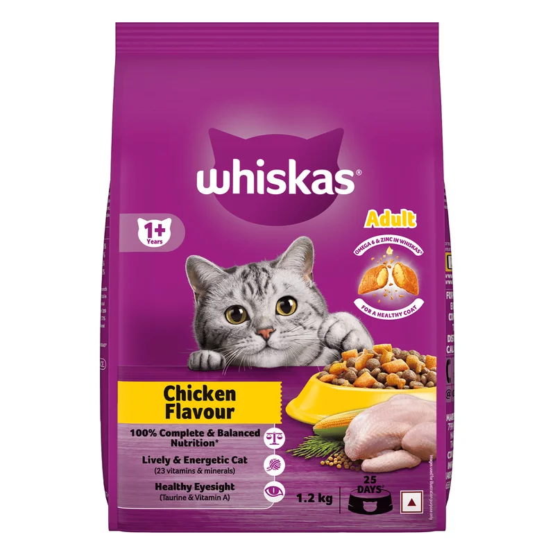 Whiskas Adult Dry Cat Food - Chicken