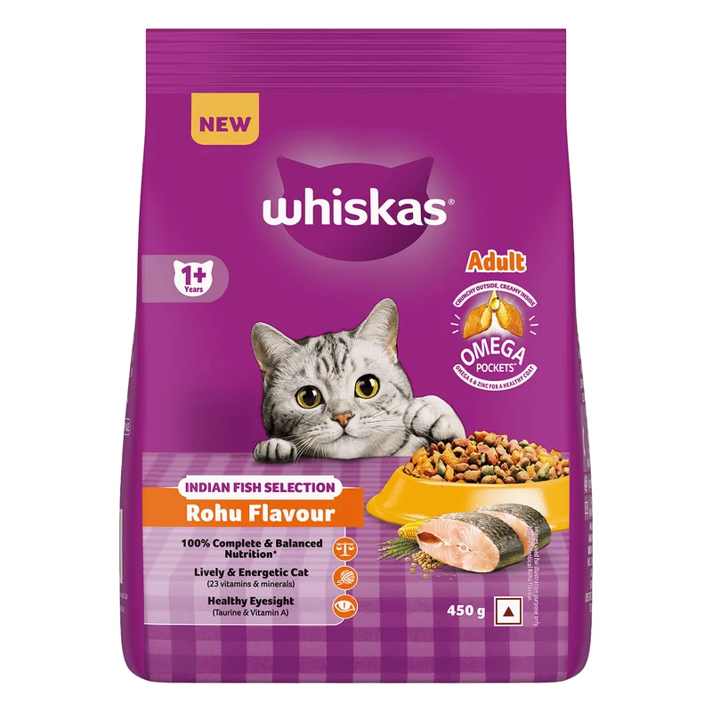 Whiskas Adult Dry Cat Food - Rohu Fish