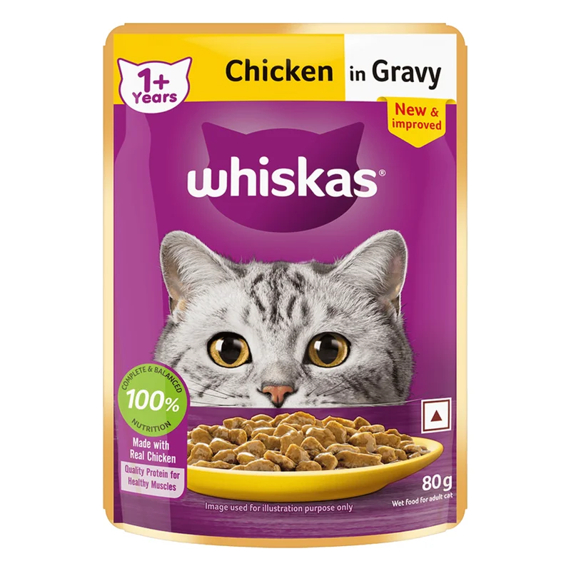 Whiskas Adult Wet Cat Food - Chicken in Gravy
