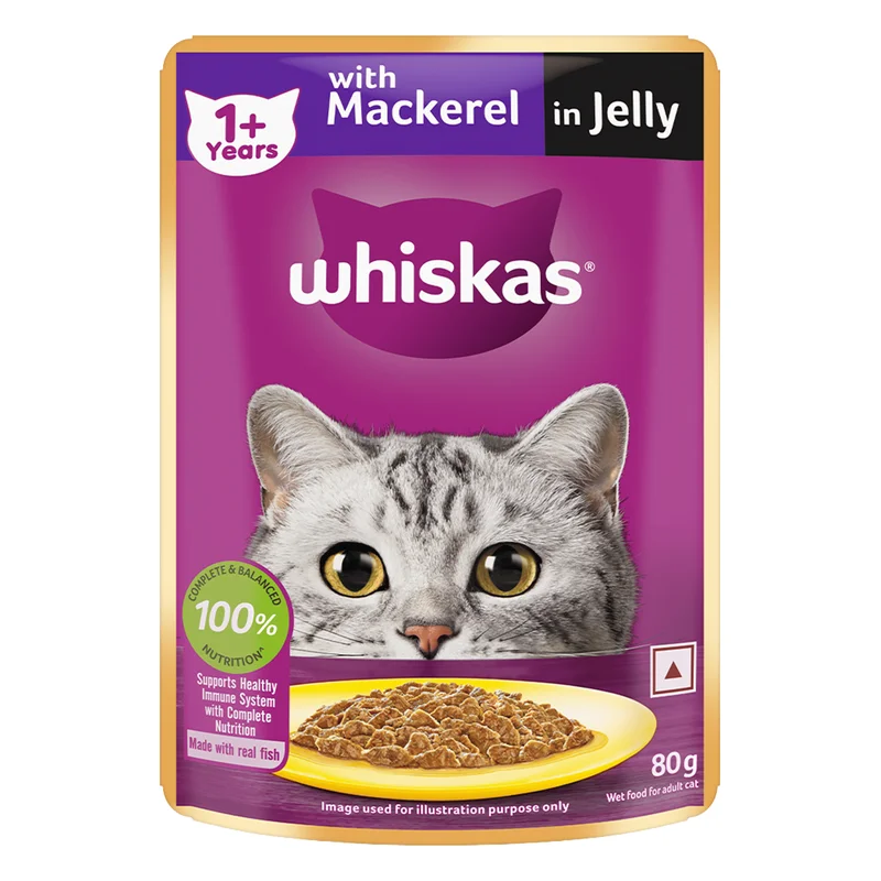 Whiskas Adult Wet Cat Food - Mackerel in Jelly