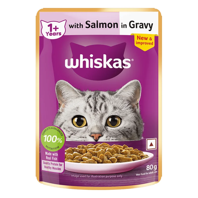 Whiskas Adult Wet Cat Food - Salmon in Gravy