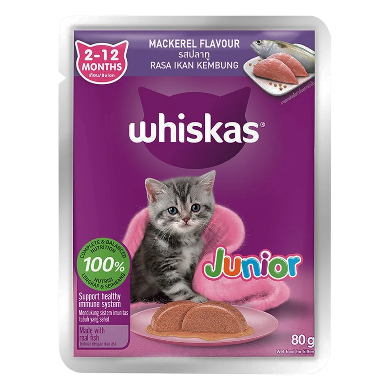 Whiskas Kitten Wet Cat Food - Mackerel