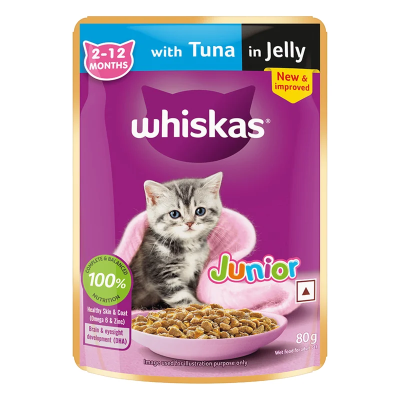 Whiskas Kitten Wet Cat Food - Tuna in Jelly