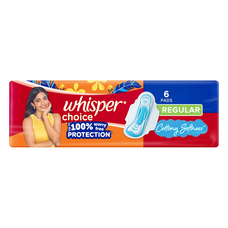 Whisper Choice Regular Pads With Cottony Softness