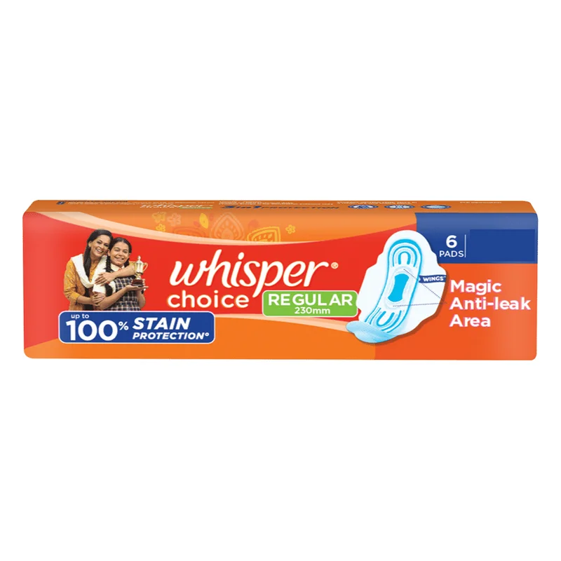 Whisper Choice Sanitary Pads - Regular