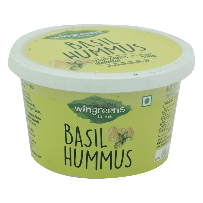 Wingreens Farms Basil Hummus