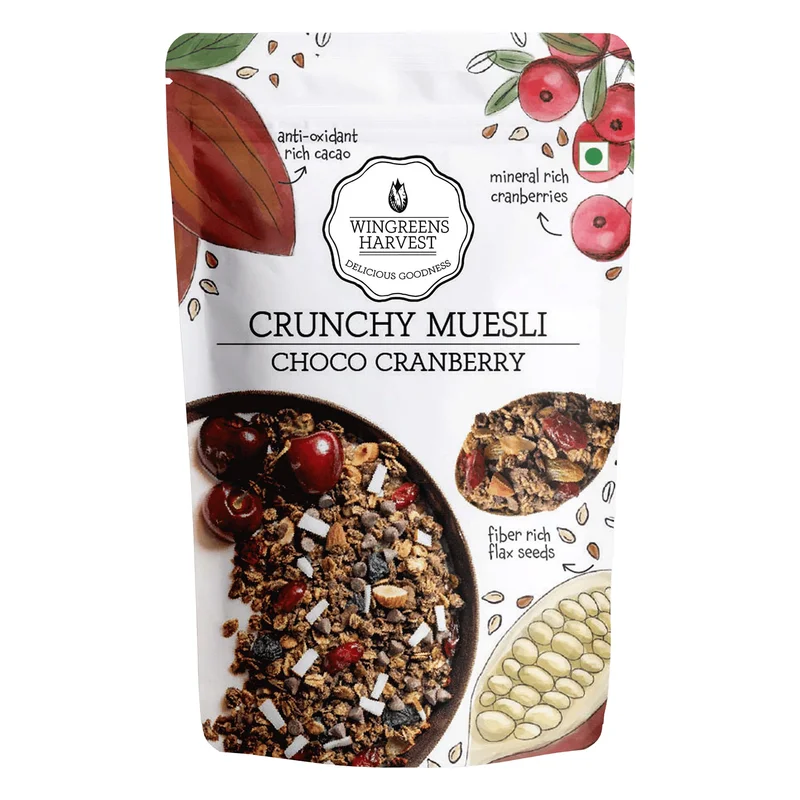 Wingreens Farms Harvest Crunchy Muesli - Cranberry Chocolate