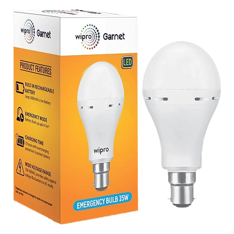 Wipro Garnet Emergency LED Bulb 15W