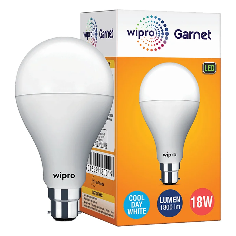 Wipro Garnet LED Bulb 18W Cool Day White