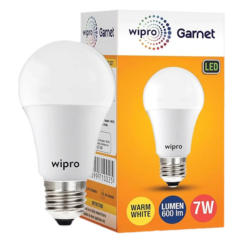 Wipro Garnet LED Bulb 7W Warm White E27