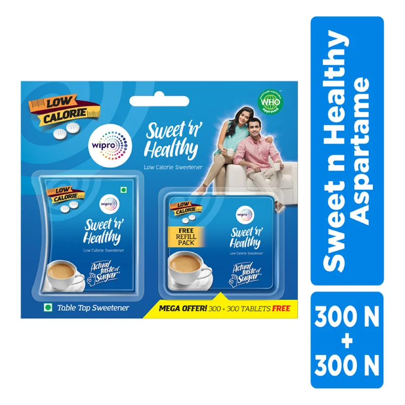 Wipro Sweet n Healthy Aspartame Sweetener Tablets