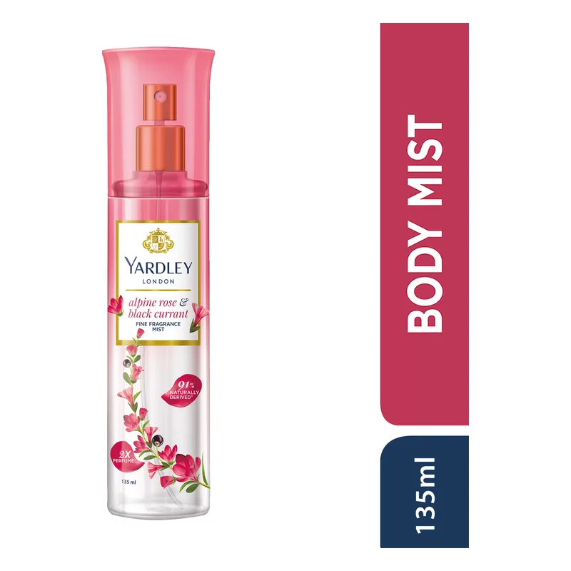 Yardley London Alpine Rose & Black Currant Fragrance Mist