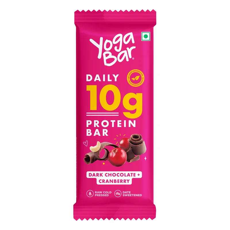 Yoga Bar 10g Protein Bar - Dark Chocolate & Cranberry