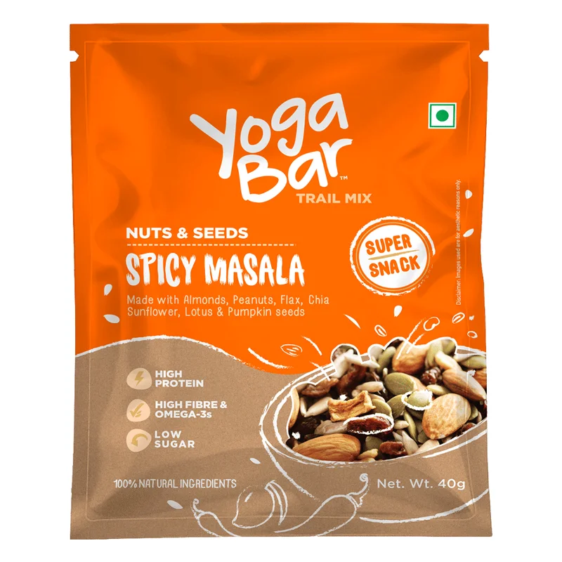 Yoga Bar Nuts & Seeds Trail Mix - Spicy Masala