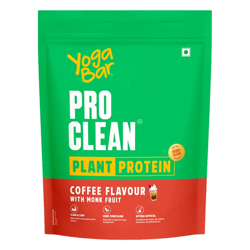 Yoga Bar Pro Clean Plant Protein Powder - Coffee