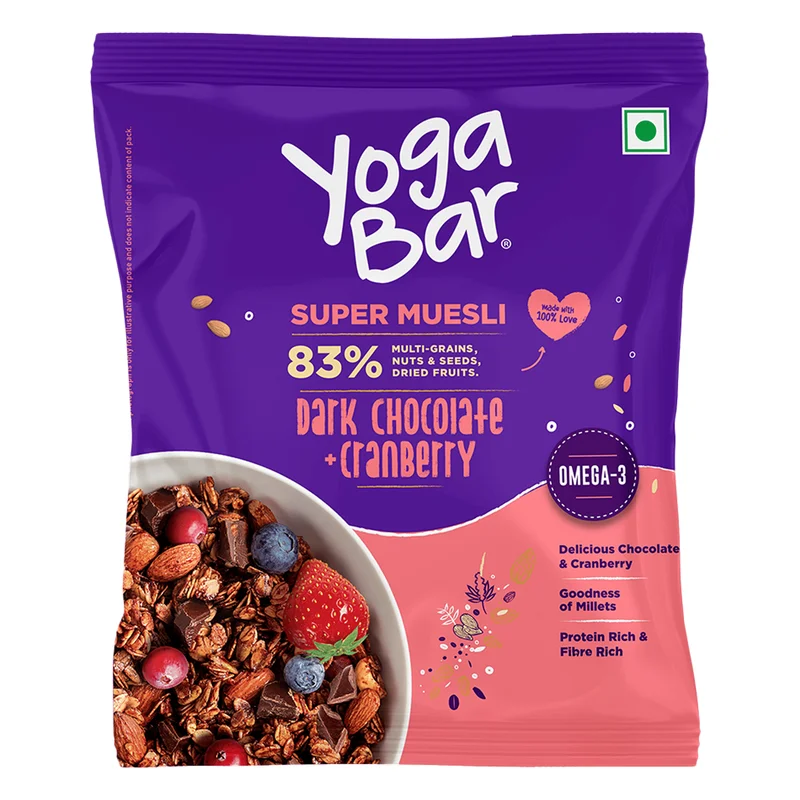 Yoga Bar Super Muesli - Dark Chocolate & Cranberry