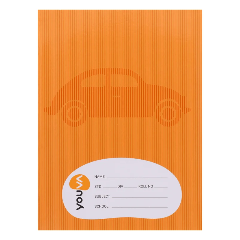 Youva Brown Jumbo Notebook - Single Line, 18 x 24 cm, 92 Pages