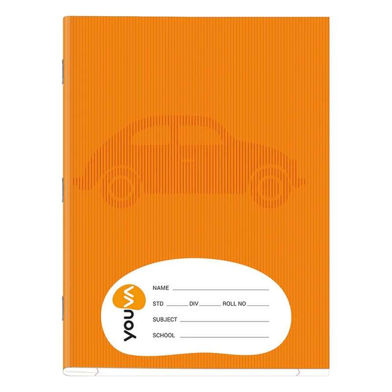 Youva Brown Notebook - Single Line, 18 x 24 cm, 172 Pages