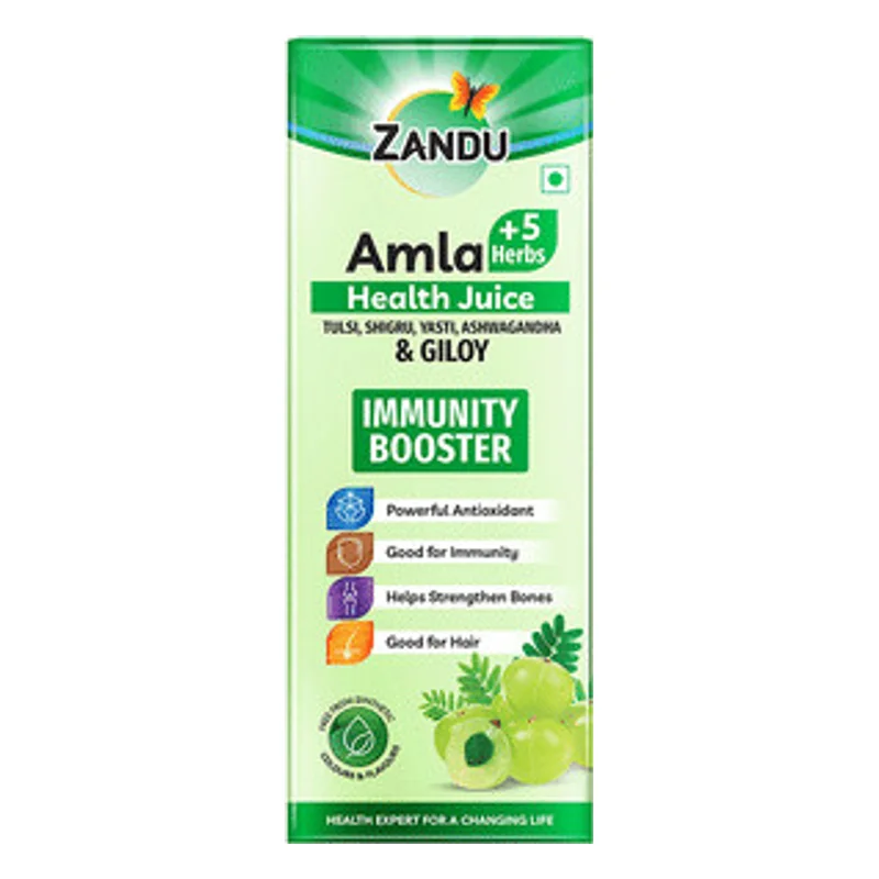 Zandu Amla + 5 Herbs Juice With Giloy
