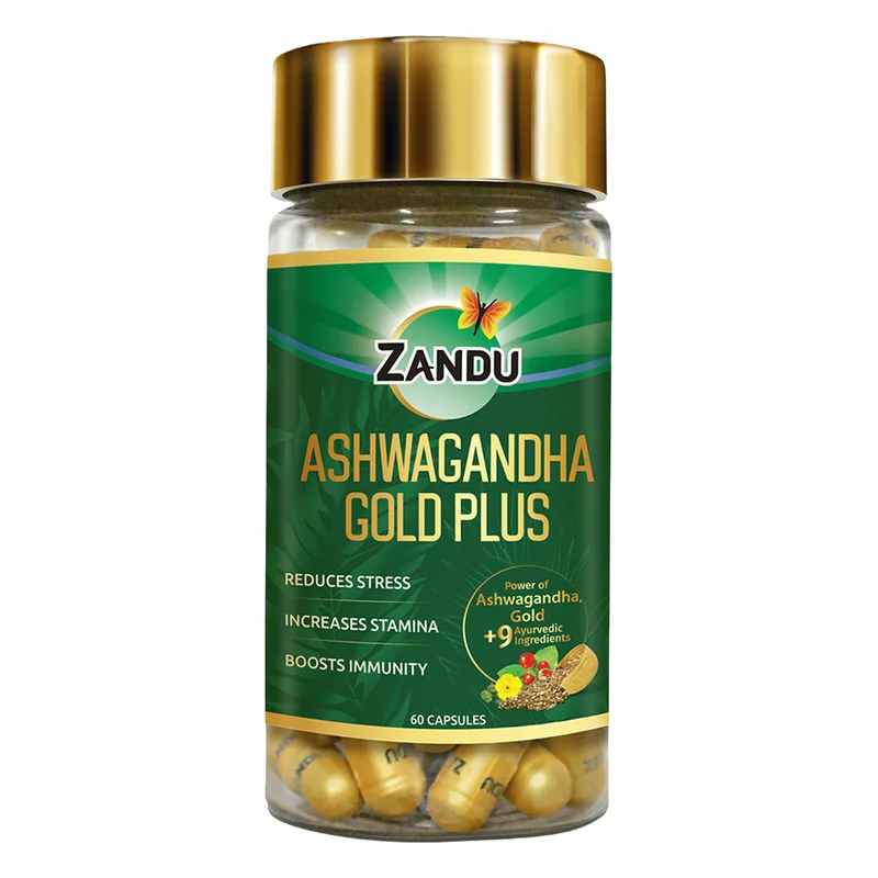 Zandu Ashwagandha Gold Plus Capsules