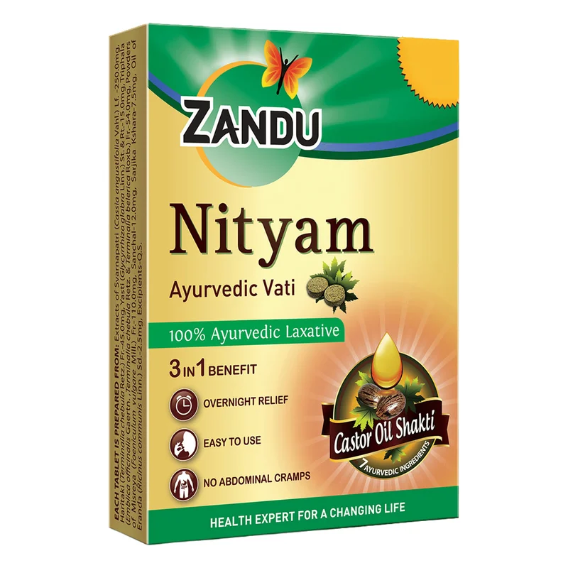 Zandu Nityam Ayurvedic Laxative Tablets