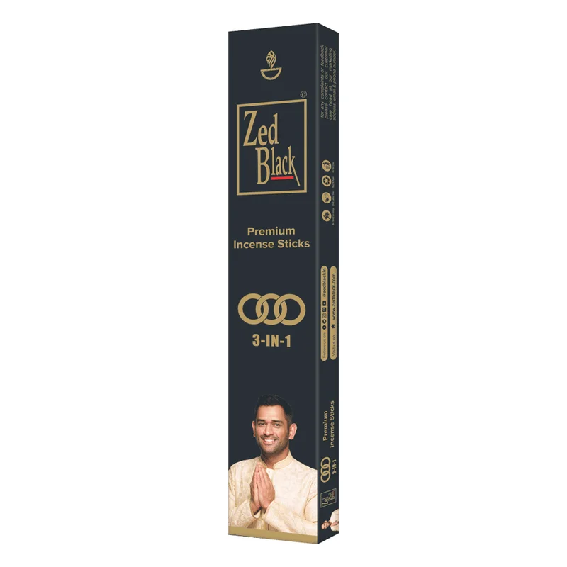 Zed Black 3-in-1 Agarbatti