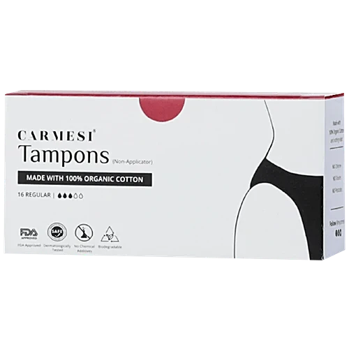Carmesi 100% Organic Cotton Tampons - Regular