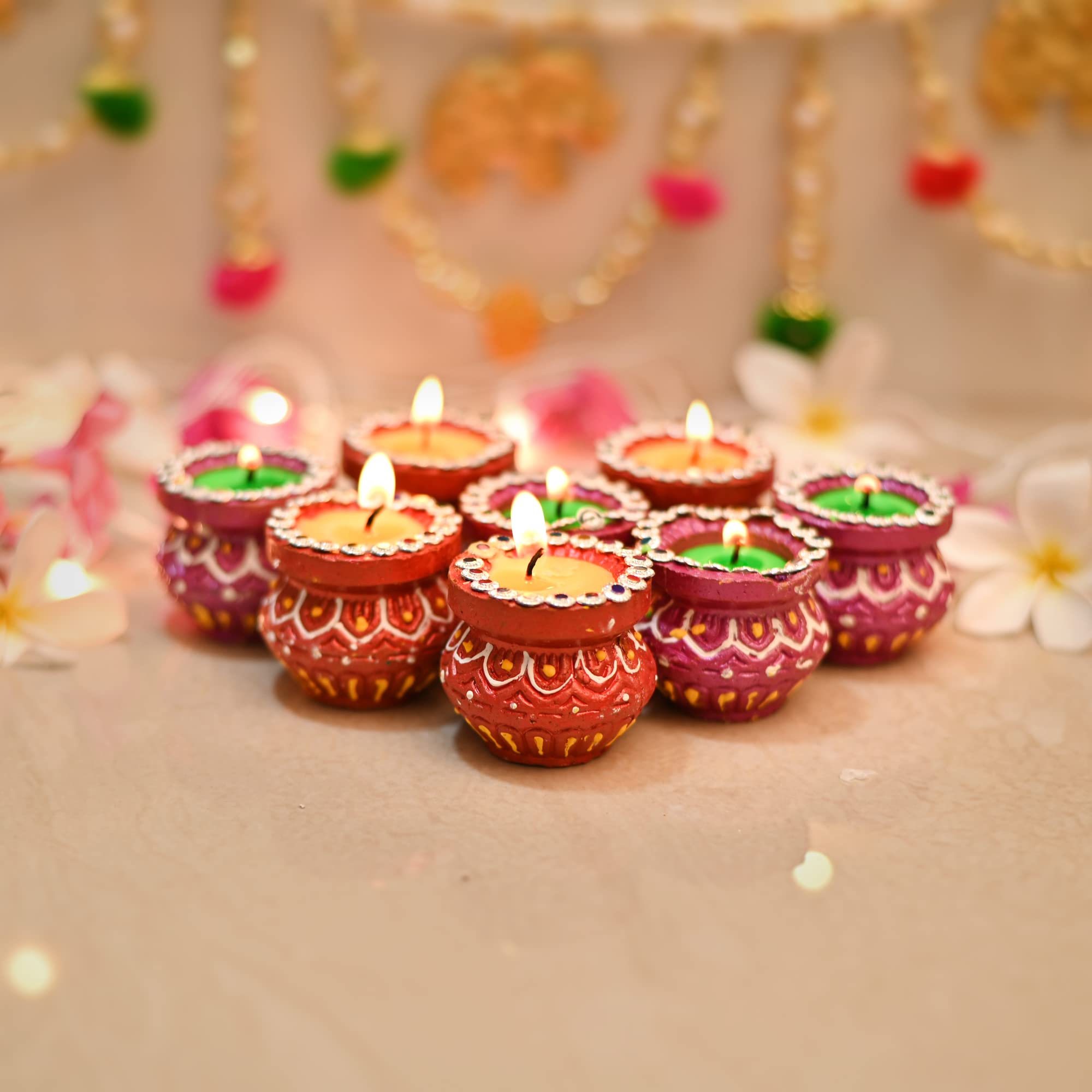 Decorative Candle Set - Diwali Special